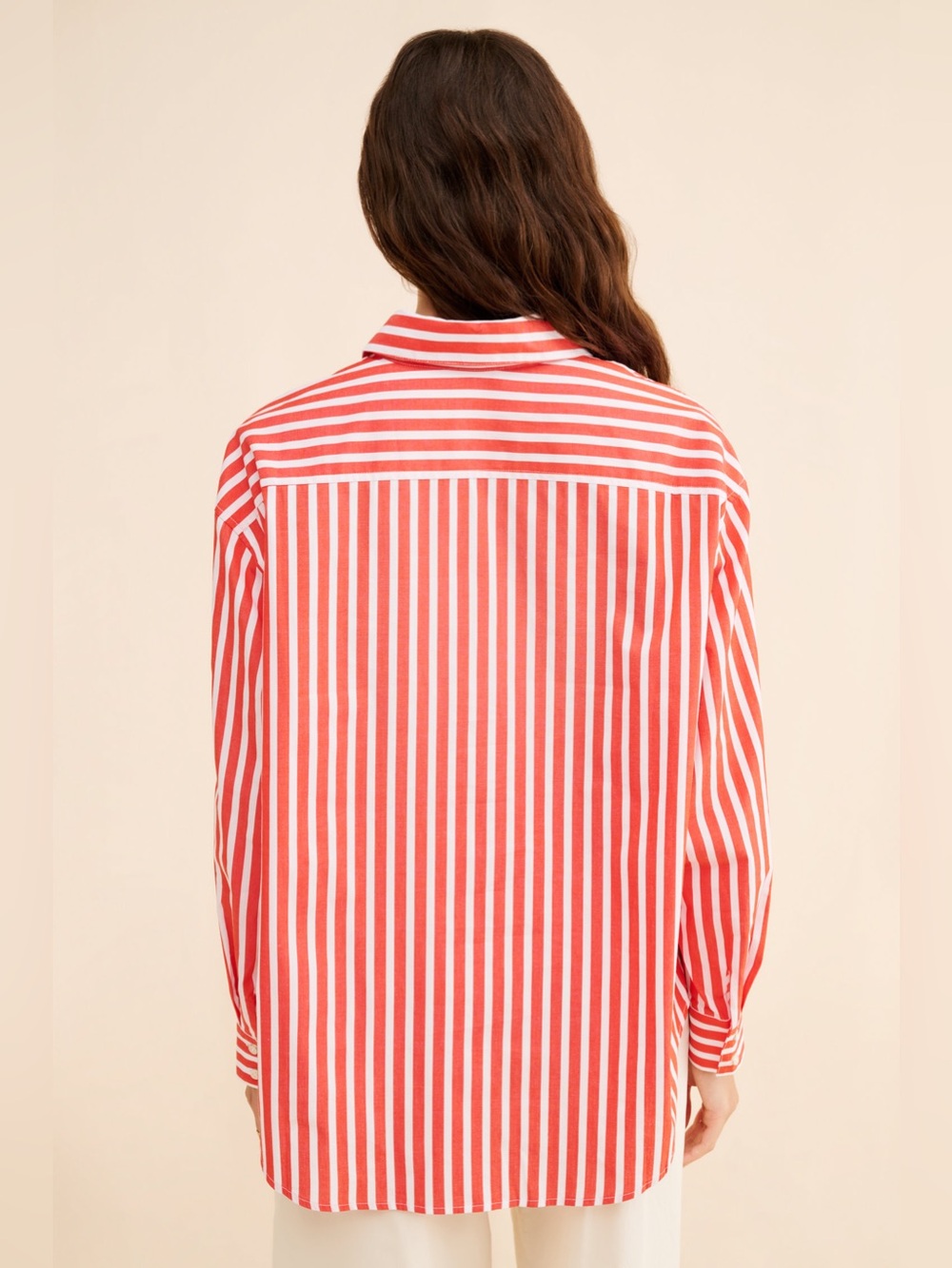 Favorite Daughter. Doors Always Open Ex-Boyfriend Shirt. Red/White Stripe. S. - Picture 3 of 14